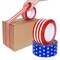 Patriotic Packing Tapes 4th of July Star and Striped Tape for Crafts